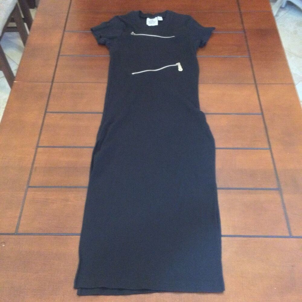 Ragged Priest ribbed zipper dress size 12 black